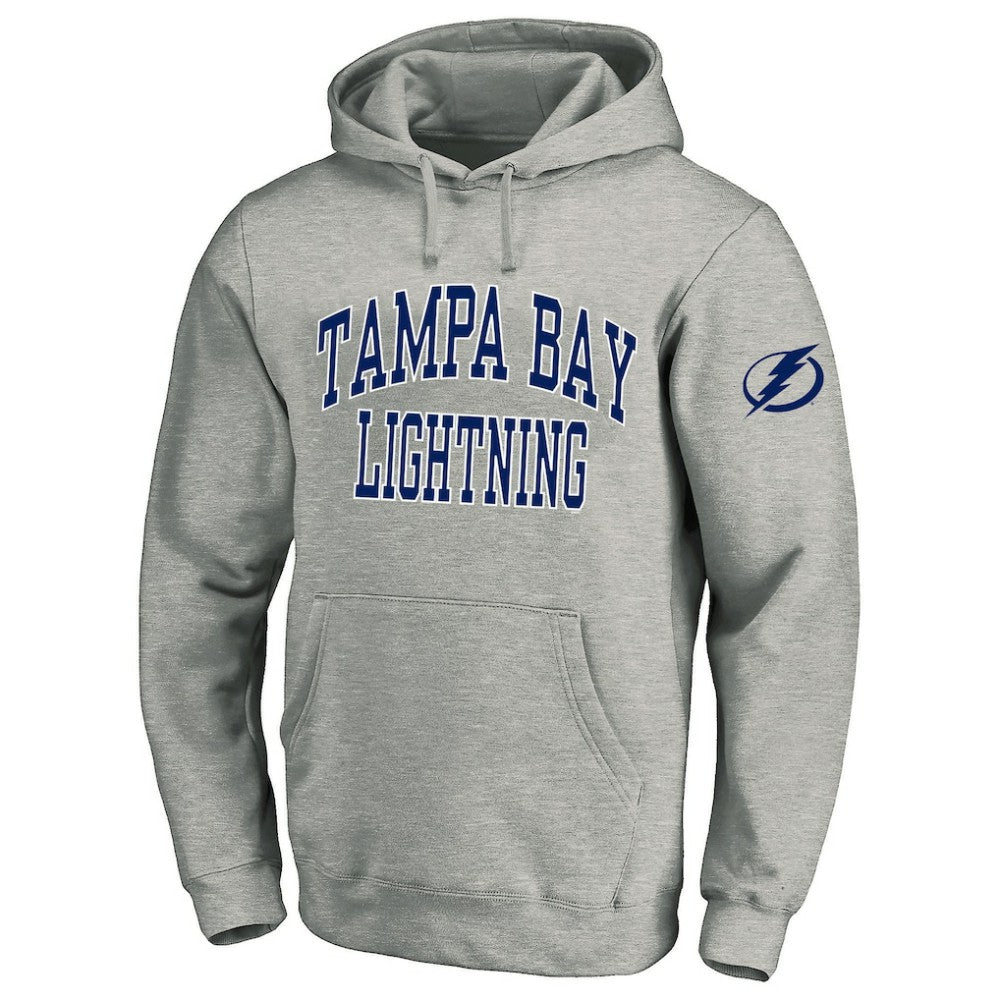 NHL Heather Gray Tampa Bay Lightning Fanatics Big & Tall Fleece Pullover Hoodie