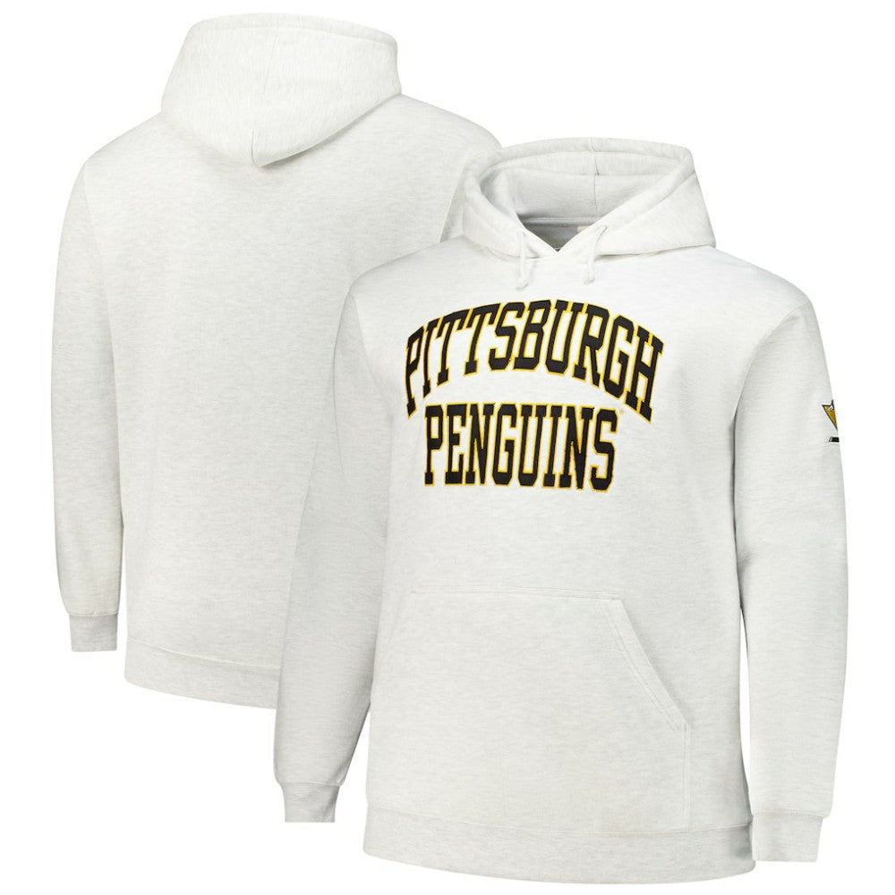 NHL White Pittsburgh Penguins Fanatics Big & Tall Fleece Pullover Hoodie