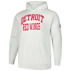 NHL Heather Gray Detroit Red Wings Fanatics Big & Tall Fleece Pullover Hoodie