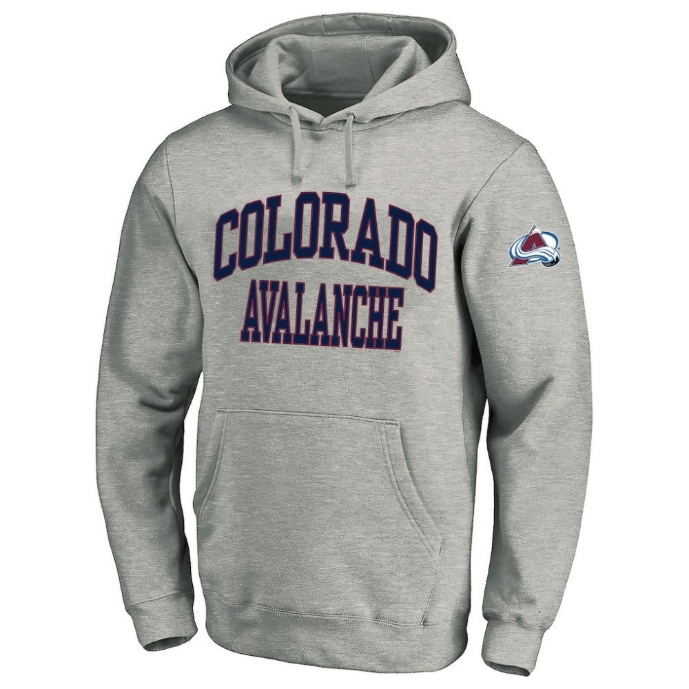 NHL Heather Gray Colorado Avalanche Fanatics Big & Tall Fleece Pullover Hoodie