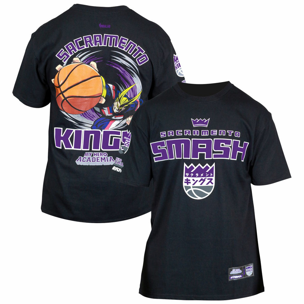 NBA Sacramento Kings Hyperfly Unisex NBA x My Hero Academia All Might Smash T-Shirt