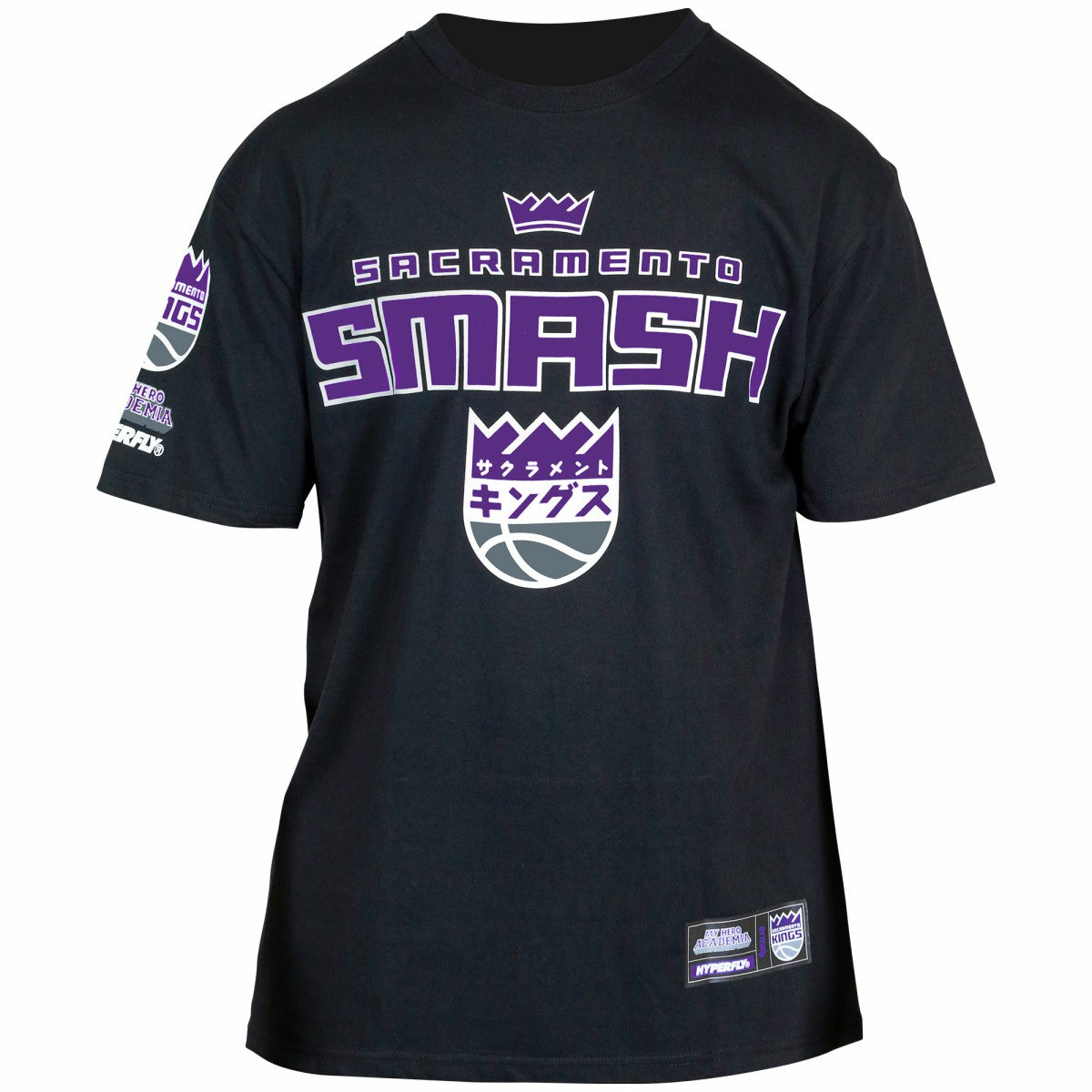 NBA Sacramento Kings Hyperfly Unisex NBA x My Hero Academia All Might Smash T-Shirt