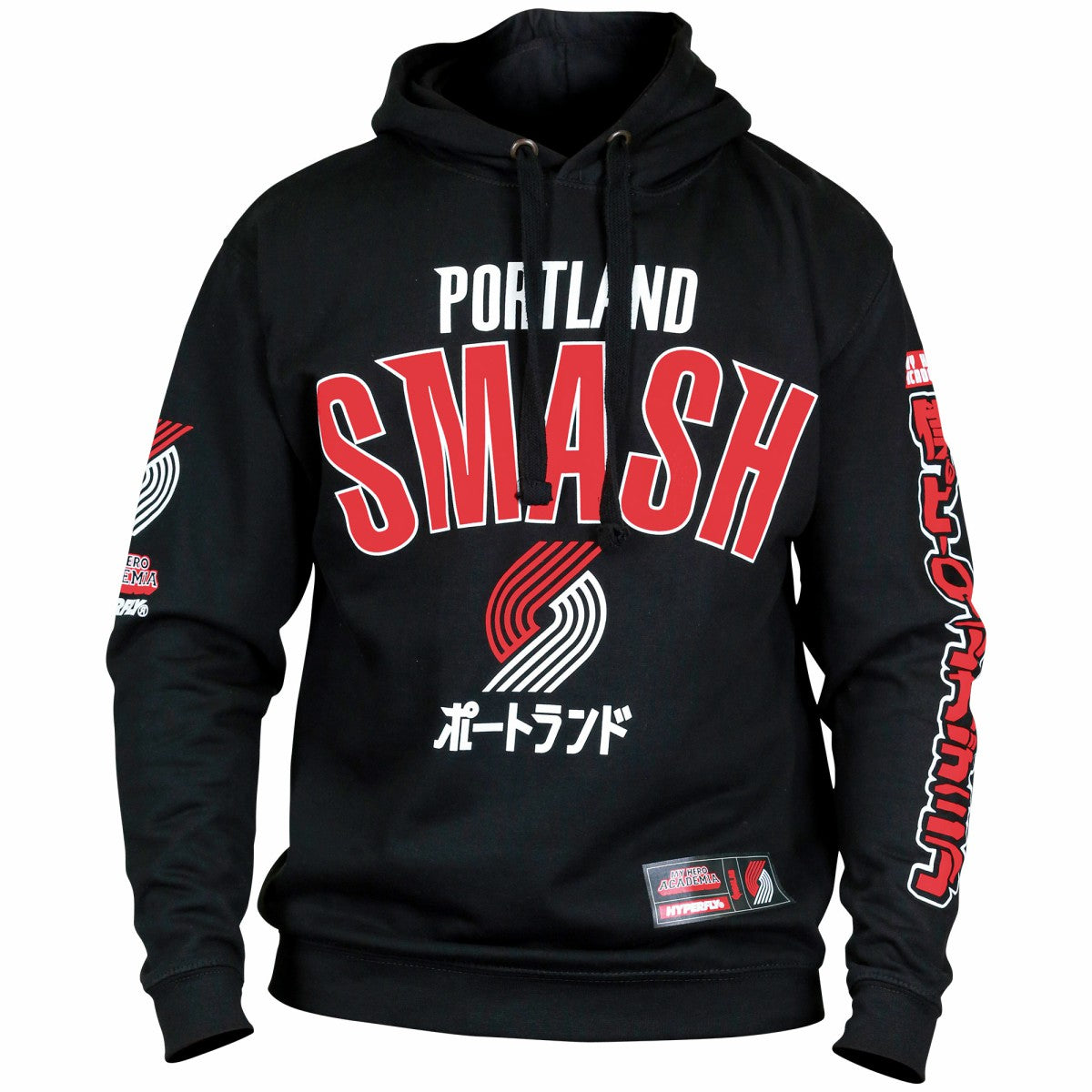NBA Portland Trail Blazers Hyperfly Unisex NBA x My Hero Academia All Might Smash Pullover Hoodie