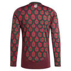 Mexico National Team 2024 Home Replica Long Sleeve Jersey - Adidas Burgundy