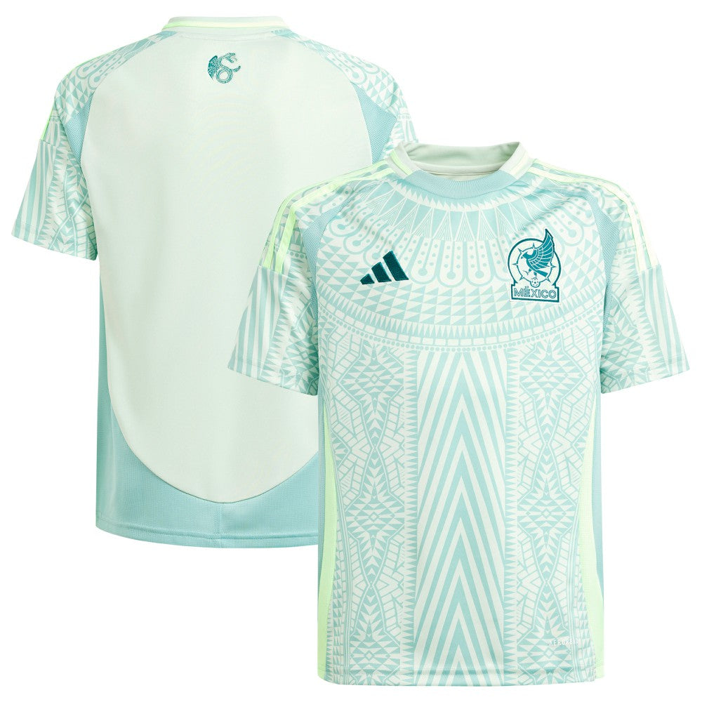 Mexico National Team Youth 2024 Away Replica Jersey - Adidas Green