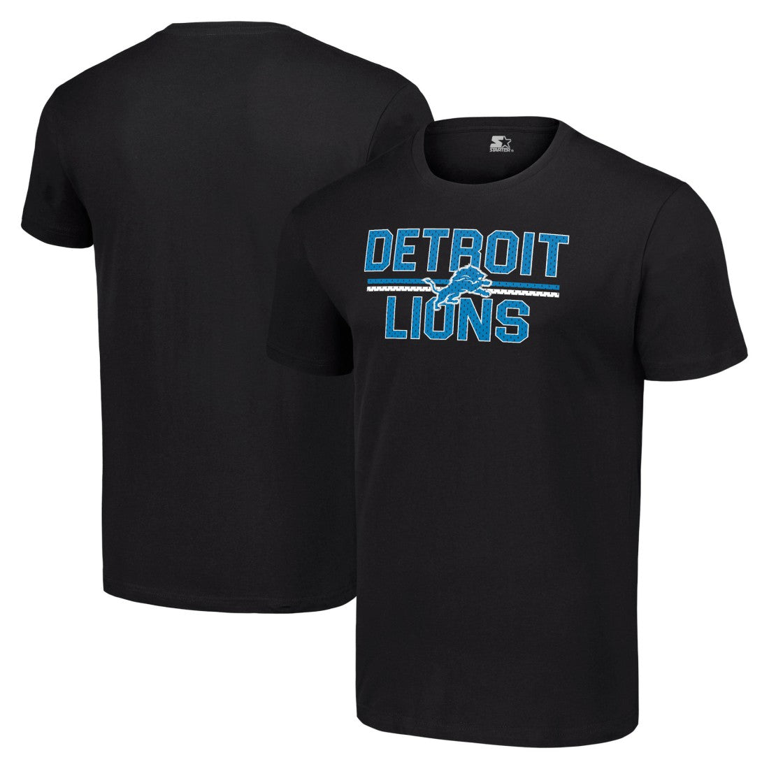 Starter Team Mesh Print Graphic T-Shirt - Detroit Lions