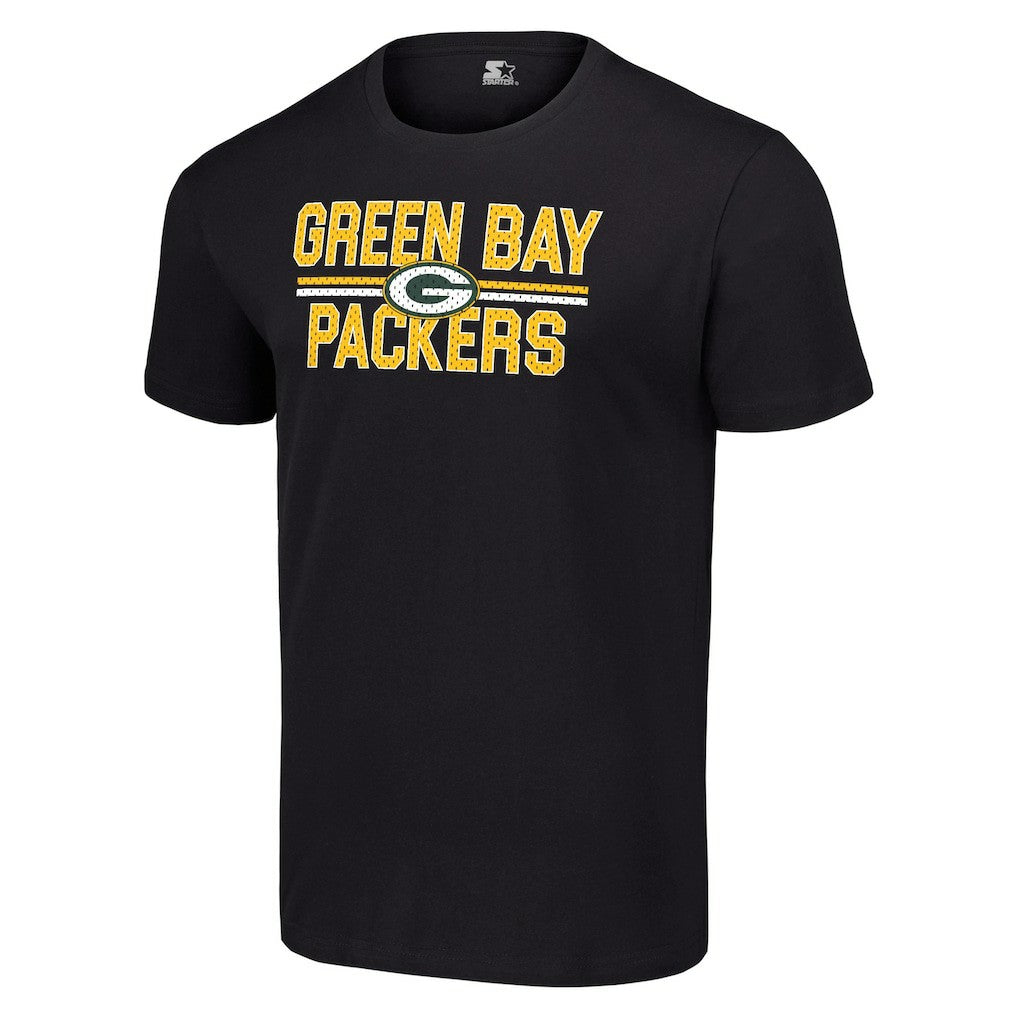 Starter Team Mesh Print Graphic T-Shirt - Green Bay Packers