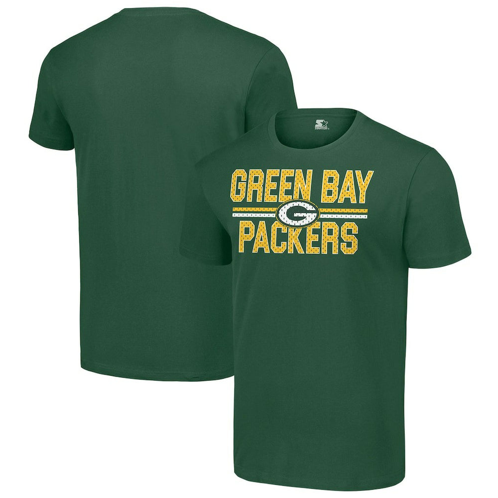 Starter Team Mesh Print Graphic T-Shirt - Green Bay Packers
