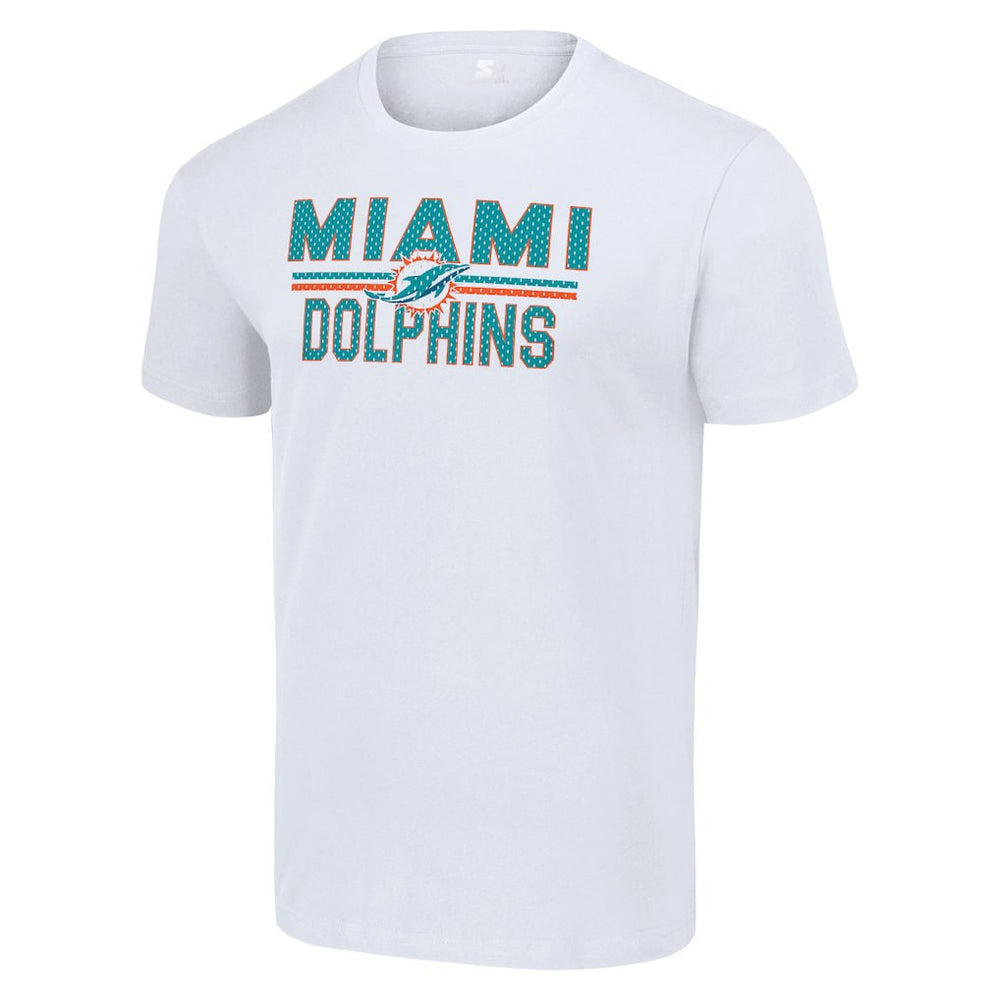 Starter Team Mesh Print Graphic T-Shirt - Miami Dolphins