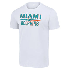 Starter Team Mesh Print Graphic T-Shirt - Miami Dolphins