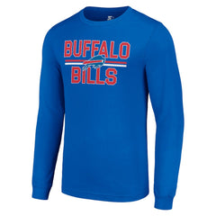 Starter Team Mesh Print Graphic Long Sleeve T-Shirt - Buffalo Bills