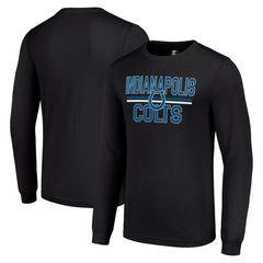 Starter Team Mesh Print Graphic Long Sleeve T-Shirt - Indianapolis Colts