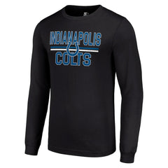 Starter Team Mesh Print Graphic Long Sleeve T-Shirt - Indianapolis Colts