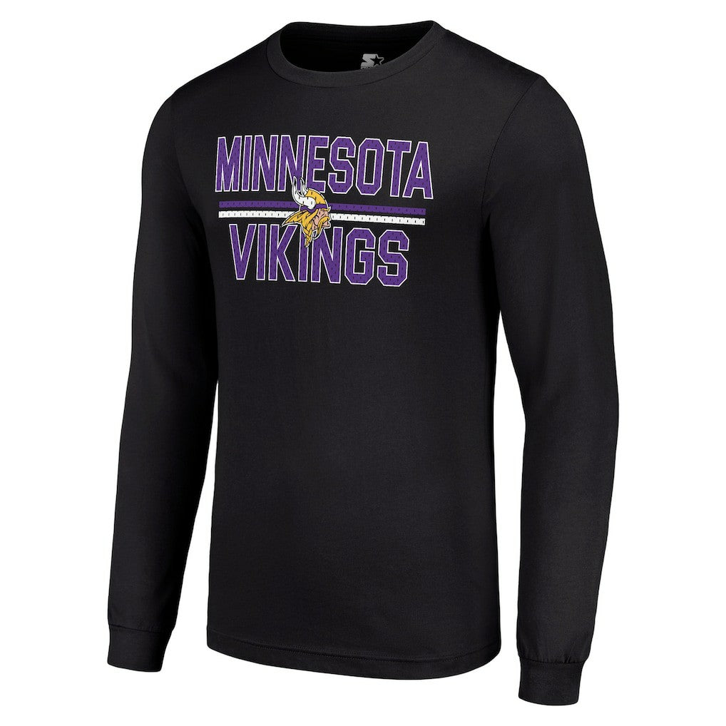Starter Team Mesh Print Graphic Long Sleeve T-Shirt - Minnesota Vikings