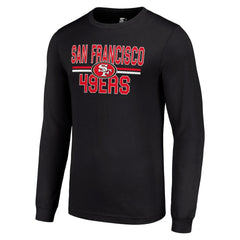 Starter Team Mesh Print Graphic Long Sleeve T-Shirt - San Francisco 49ers