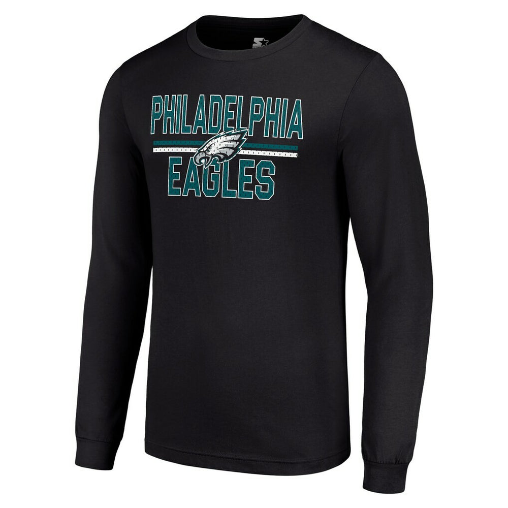 Starter Team Mesh Print Graphic Long Sleeve T-Shirt - Philadelphia Eagles