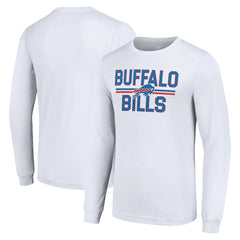 Starter Team Mesh Print Graphic Long Sleeve T-Shirt - Buffalo Bills