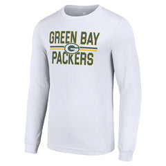 Starter Team Mesh Print Graphic Long Sleeve T-Shirt - Green Bay Packers