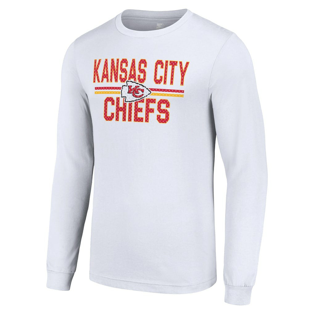 Starter Team Mesh Print Graphic Long Sleeve T-Shirt - Kansas City Chiefs
