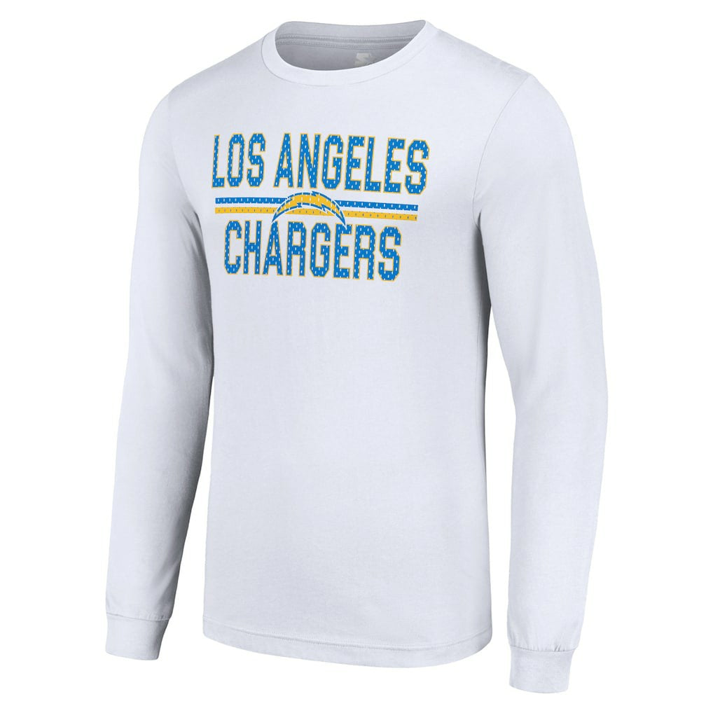 Starter Team Mesh Print Graphic Long Sleeve T-Shirt - Los Angeles Chargers