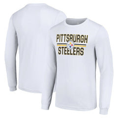 Starter Team Mesh Print Graphic Long Sleeve T-Shirt - Pittsburgh Steelers