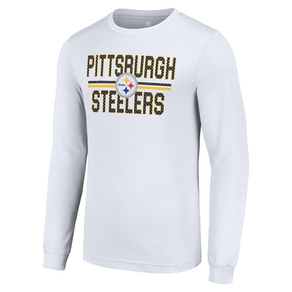 Starter Team Mesh Print Graphic Long Sleeve T-Shirt - Pittsburgh Steelers