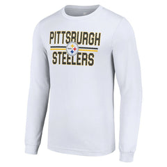 Starter Team Mesh Print Graphic Long Sleeve T-Shirt - Pittsburgh Steelers