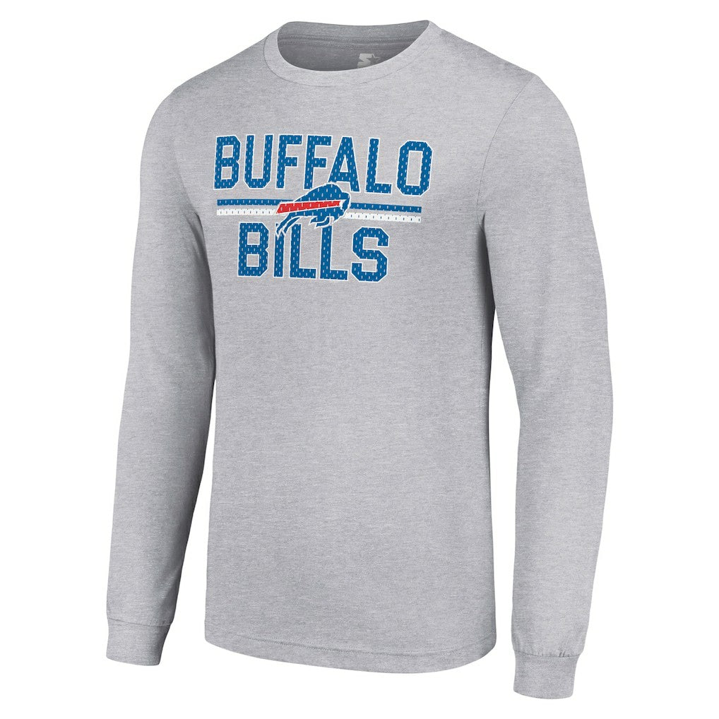 Starter Team Mesh Print Graphic Long Sleeve T-Shirt - Buffalo Bills