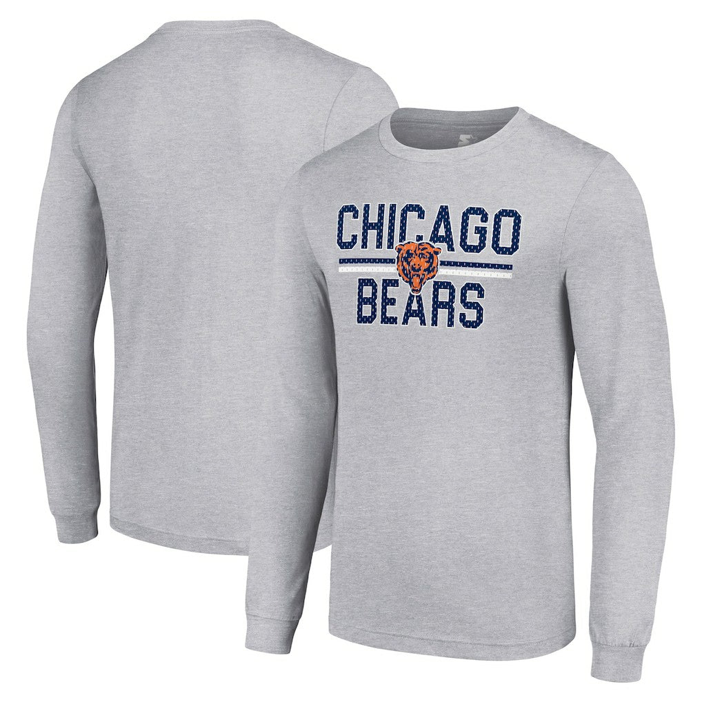 Starter Team Mesh Print Graphic Long Sleeve T-Shirt - Chicago Bears