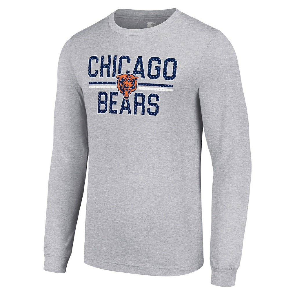 Starter Team Mesh Print Graphic Long Sleeve T-Shirt - Chicago Bears