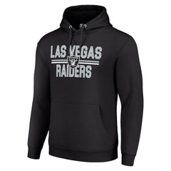 Starter Unisex Team Mesh Print Graphic Tri-Blend Pullover Hoodie - Las Vegas Raiders