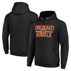 Starter Unisex Team Mesh Print Graphic Tri-Blend Pullover Hoodie - Cincinnati Bengals