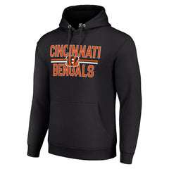Starter Unisex Team Mesh Print Graphic Tri-Blend Pullover Hoodie - Cincinnati Bengals