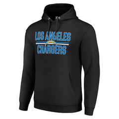 Starter Unisex Team Mesh Print Graphic Tri-Blend Pullover Hoodie - Los Angeles Chargers