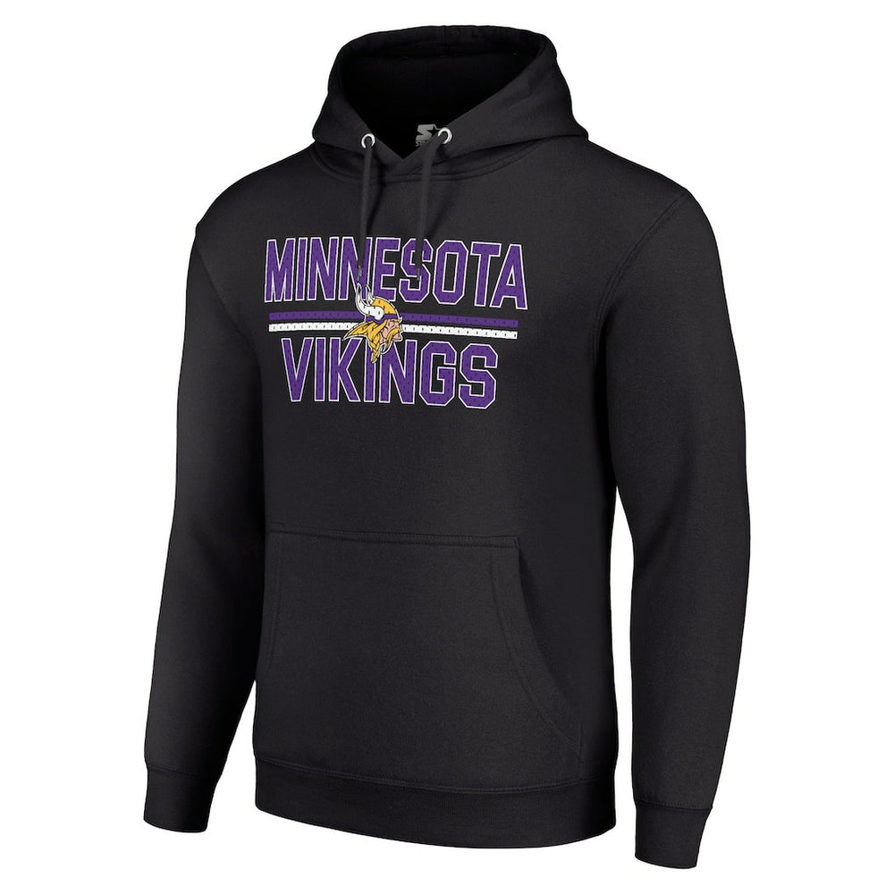 Starter Unisex Team Mesh Print Graphic Tri-Blend Pullover Hoodie - Minnesota Vikings