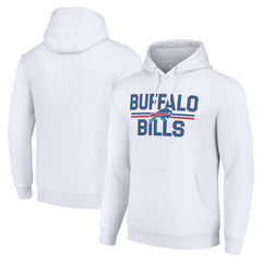 Starter Unisex Team Mesh Print Graphic Tri-Blend Pullover Hoodie - Buffalo Bills