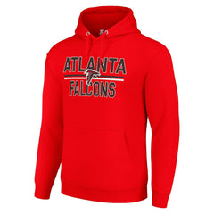Starter Unisex Team Mesh Print Graphic Tri-Blend Pullover Hoodie - Atlanta Falcons