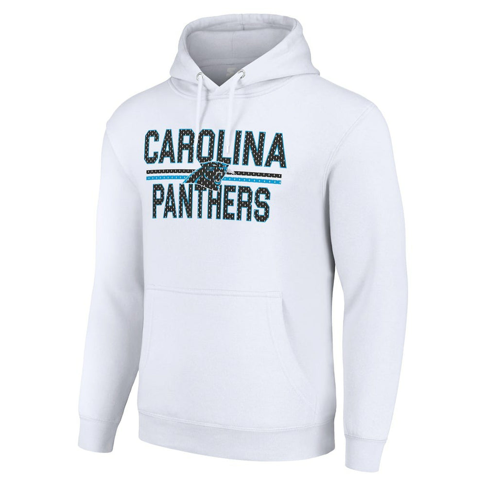 Starter Unisex Team Mesh Print Graphic Tri-Blend Pullover Hoodie - Carolina Panthers