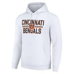 Starter Unisex Team Mesh Print Graphic Tri-Blend Pullover Hoodie - Cincinnati Bengals