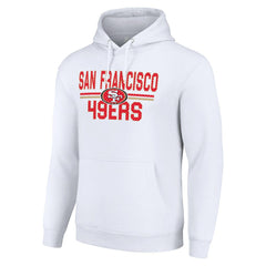 Starter Unisex Team Mesh Print Graphic Tri-Blend Pullover Hoodie - San Francisco 49ers