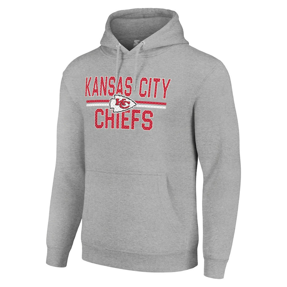 Starter Unisex Team Mesh Print Graphic Tri-Blend Pullover Hoodie - Kansas City Chiefs