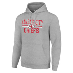 Starter Unisex Team Mesh Print Graphic Tri-Blend Pullover Hoodie - Kansas City Chiefs