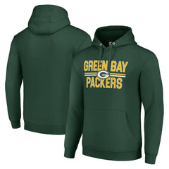 Starter Unisex Team Mesh Print Graphic Tri-Blend Pullover Hoodie - Green Bay Packers