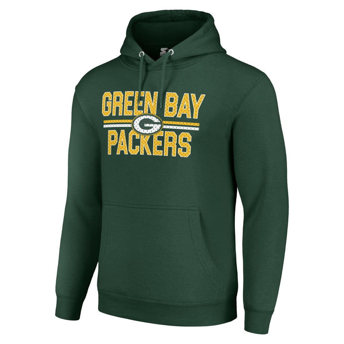 Starter Unisex Team Mesh Print Graphic Tri-Blend Pullover Hoodie - Green Bay Packers