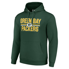 Starter Unisex Team Mesh Print Graphic Tri-Blend Pullover Hoodie - Green Bay Packers