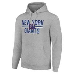 Starter Unisex Team Mesh Print Graphic Tri-Blend Pullover Hoodie - New York Giants
