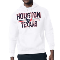 Starter Unisex Team Mesh Print Graphic Tri-Blend Pullover Hoodie - Houston Texans