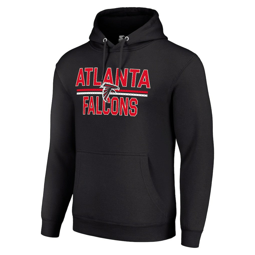 Starter Unisex Team Mesh Print Graphic Tri-Blend Pullover Hoodie - Atlanta Falcons