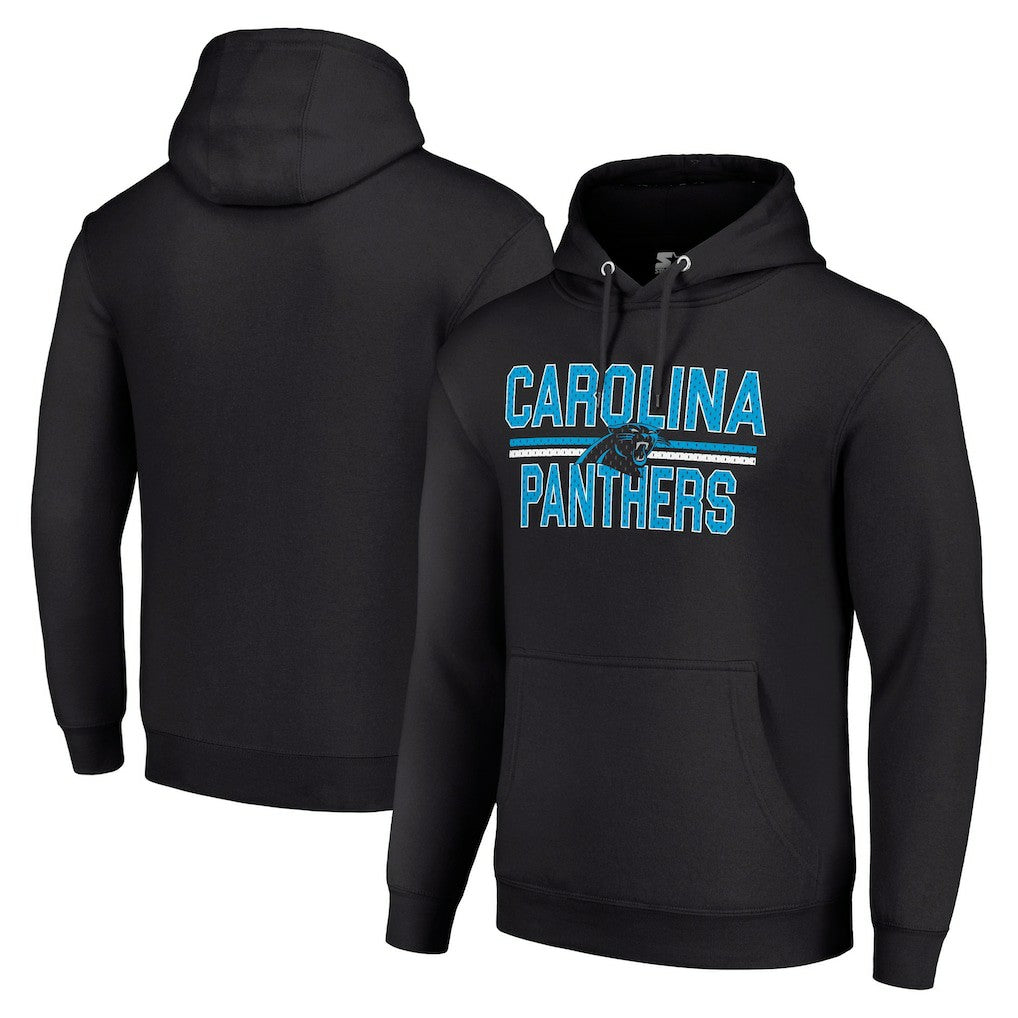 Starter Unisex Team Mesh Print Graphic Tri-Blend Pullover Hoodie - Carolina Panthers