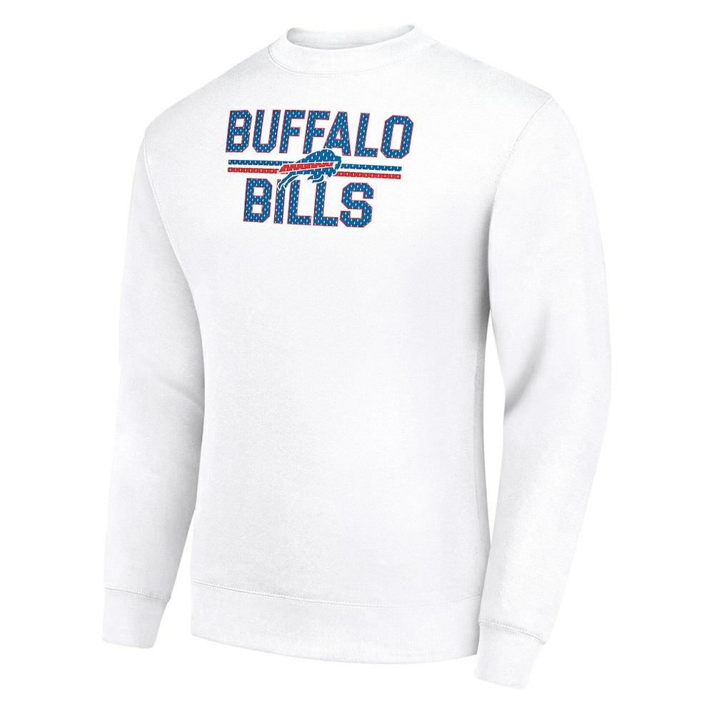 Starter Team Mesh Print Graphic Pullover Sweatshirt - Buffalo Bills